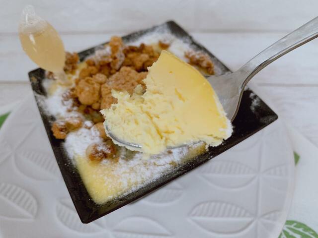 【シャトレーゼ ゴルゴンゾーラのチーズケーキ】濃厚なチーズケーキが食べごたえあり