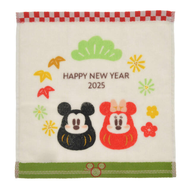 ミッキー&ミニー ミニタオル NEW YEAR 2025 700円
