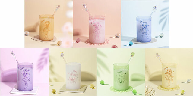 カラーストレートグラス 2,200円、アクリルマドラー 770円