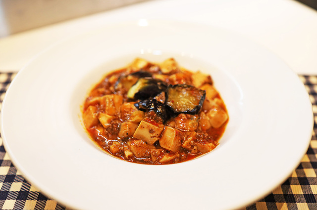 四川風甜麺醤麻婆茄子