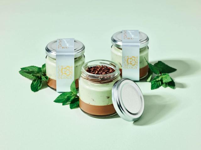 写真映えしそうな綺麗なグリーンのムース