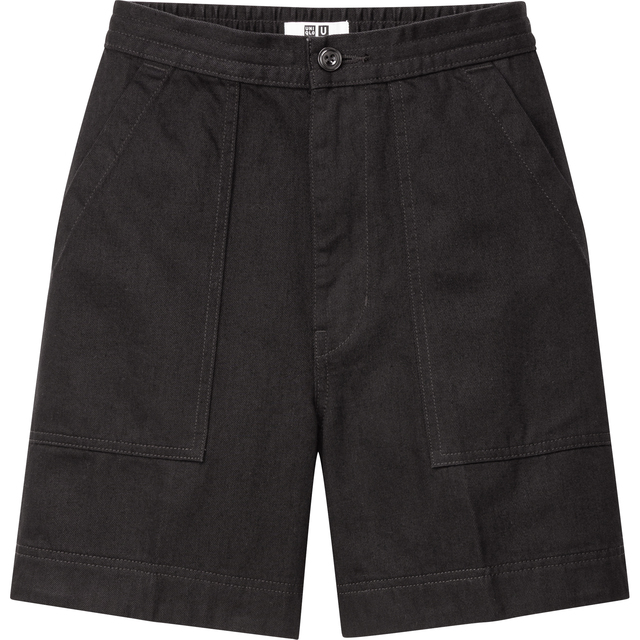 デニムイージーショーツ　ブラック