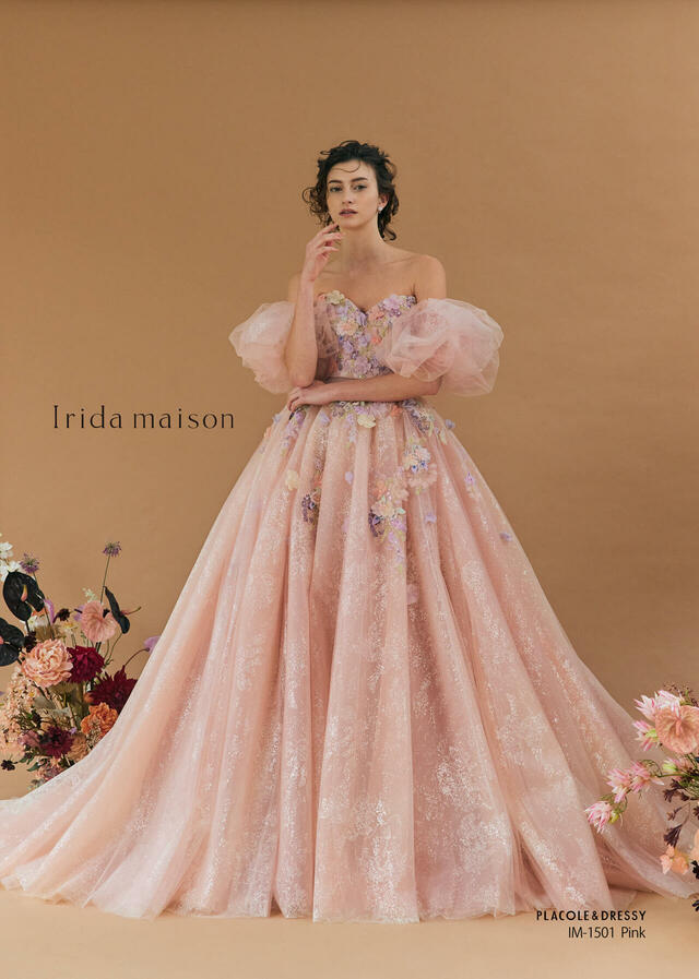 KURAUDIA × PLACOLE & DRESSY(クラウディア×プラコレ)新作ウェディングドレス|IM-1501_Pink