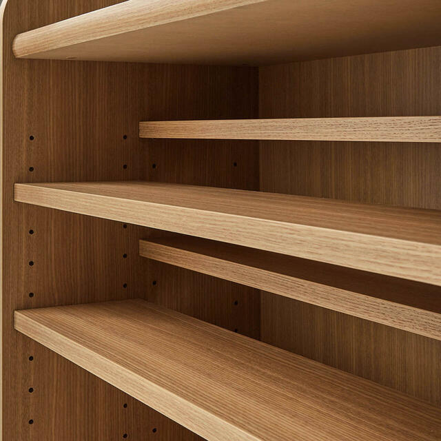 【ベルメゾン】ダブル棚板オープンキャビネット「スヌーピー」｜￥32,800 （税込）　© 2024 Peanuts Worldwide LLC