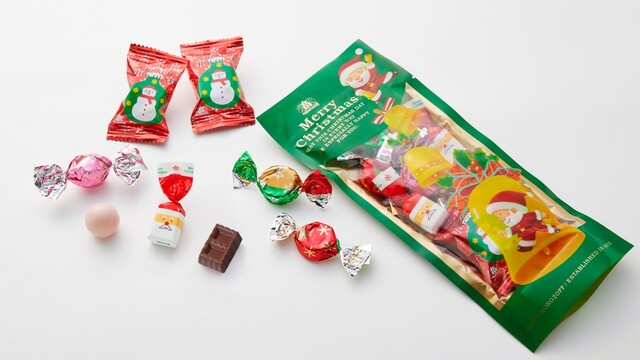 「クリスマスサプライズ」<価格:(1袋)価格:各378円(税込)/(3袋)価格:1,080円(税込)>【クリスマスデザインパッケージやアドベントカレンダーが登場♪「モロゾフ」の2025年クリスマス商品をご紹介!】