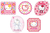G賞ステッカーSET(全6種)【Happyくじ『HELLO KITTY 50th〜ハッピーアニバーサリー★〜』】