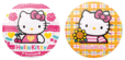 F賞缶バッジ SET（全8種）【Happyくじ『HELLO KITTY 50th〜ハッピーアニバーサリー★〜』】