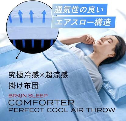 寝苦しさを吹き飛ばすブレインスリープの冷感タオルケットが20%オフ