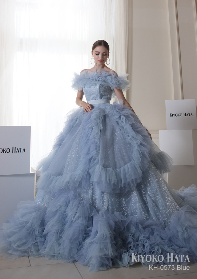 【KIYOKO HATA キヨコハタ】新作ウェディングドレス：KH-0573_Blue