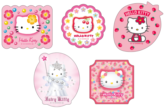 G賞ステッカーSET(全6種)【Happyくじ『HELLO KITTY 50th〜ハッピーアニバーサリー★〜』】