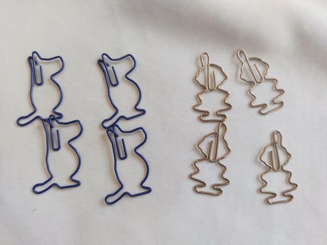 ムーミンとリトルミイの針金クリップ