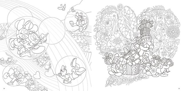 大人ディズニー 愛の贈りもの 素敵な塗り絵レッスンブック