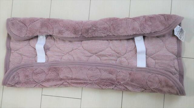 【ニトリ 両面使える ピローパッド】片側はワッフル、もう片側はなめらかな起毛