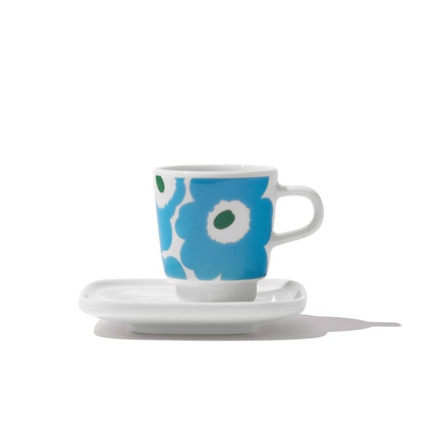 【マリメッコ×ブルーボトルコーヒー】「エスプレッソカップ＆ソーサー」6,600円