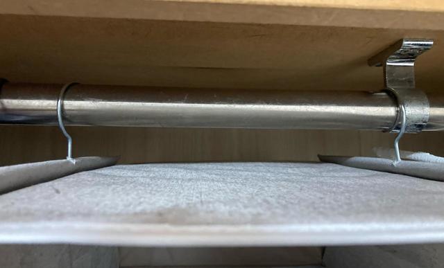 【ニトリ「吊り収納 プレッソ（5段）」】簡単に取り付けられてラクチン