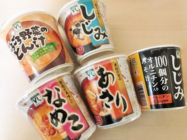 おにぎりに合うお味噌汁もラインナップ