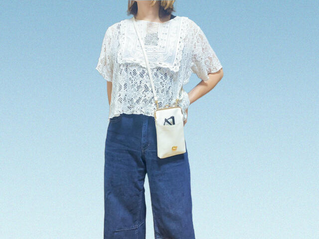 【tsumori chisato(ツモリチサト)付録:上品がま口ポシェット】メガネや小物なども前ポケットに入ります