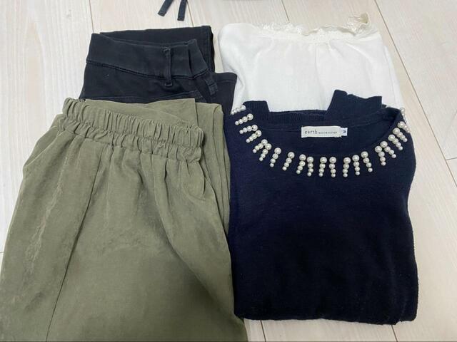 【無印良品 ポリエステル仕分けケース圧縮タイプ M】Mサイズでは3日分の洋服が入りました