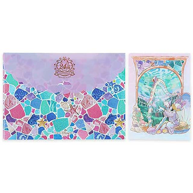 クリアホルダーセット 750円｜東京ディズニーシー開園24周年グッズ｜販売店舗：東京ディズニーシー「エンポーリオ」｜発売日：2025年9月4日（木）