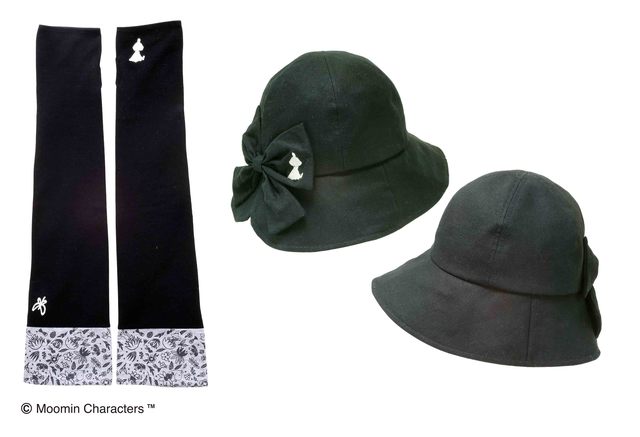 『アームカバー フラワーリトルミイ』『UVハット フラワーリトルミイ』