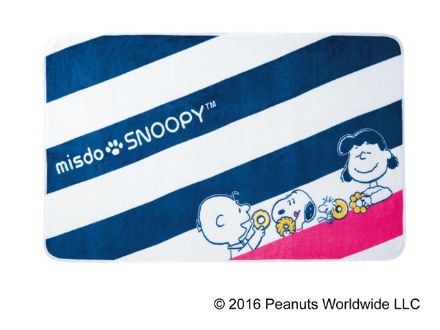 misdo SNOOPY ネルネルケット ストライプ柄