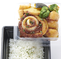 〈ポール・ボキューズ デリ〉極厚ハンバーグ弁当（シャリアピン）