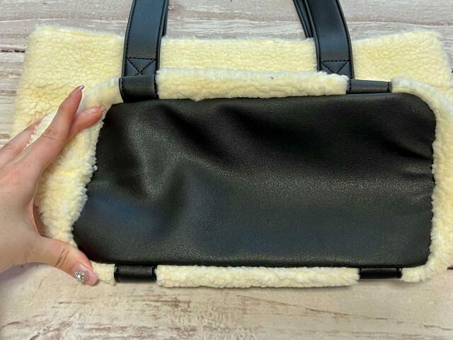 【ファッションセンターしまむら】バッグ底部もエコレザー生地です