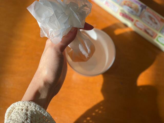 【キチントさん クッキングシート】卵に接するクッキングシートはできるだけ丸くしましょう