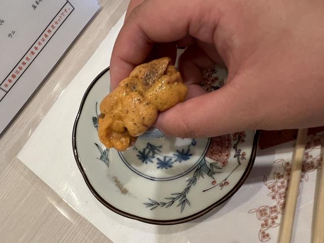 塩がウニの甘みを引き立てます!