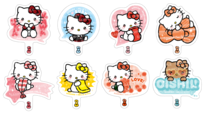 「コラボピック(全8種)イメージ」<期間:2026年7月29日〜>【「ハローキティ」と「スシロー」が初コラボ!多数のコラボグッズが登場!シール帳に綴じられるコラボシールにも注目!】