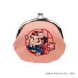 【ペコちゃん×スーベニール】「ペコちゃん刺繍がま口狐面ピンク」2,860円／日本の春を想起させるデザインです