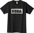「セガロゴ」Tシャツ ブラック＆シルバー　M/L/XLサイズ　各3,000円
