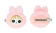 【mofusand×粧美堂 新作コスメ&雑貨】MDマスコット前髪クリップ/うさにゃん(税込1,100円)