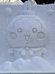 【ちいぽけ雪まつり】うさぎの雪像