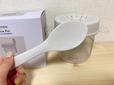 【3COINS 一人炊き用炊飯容器】しゃもじとレシピもついてきます