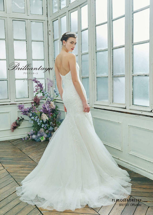 KURAUDIA × PLACOLE & DRESSY（クラウディア×プラコレ）新作ウェディングドレス｜BRI1501_Offwhite