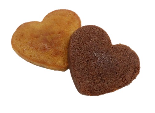 「ハートのフィナンシェ（5個入）」＜価格：1,200円（税込）＞【不二家のバレンタインギフトが続々登場！「カントリーマアムチョコまみれKING」が店舗で販売されます！】