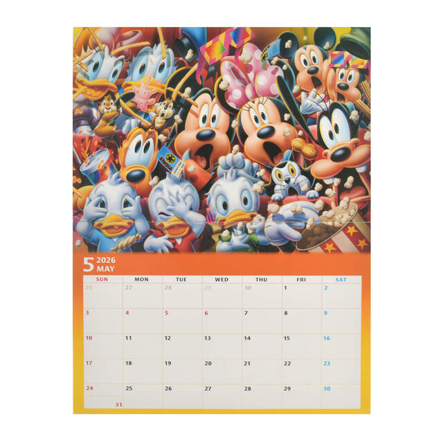ミッキー&フレンズ 壁掛けカレンダー CALENDAR&ORGANIZER 2026 2,200円