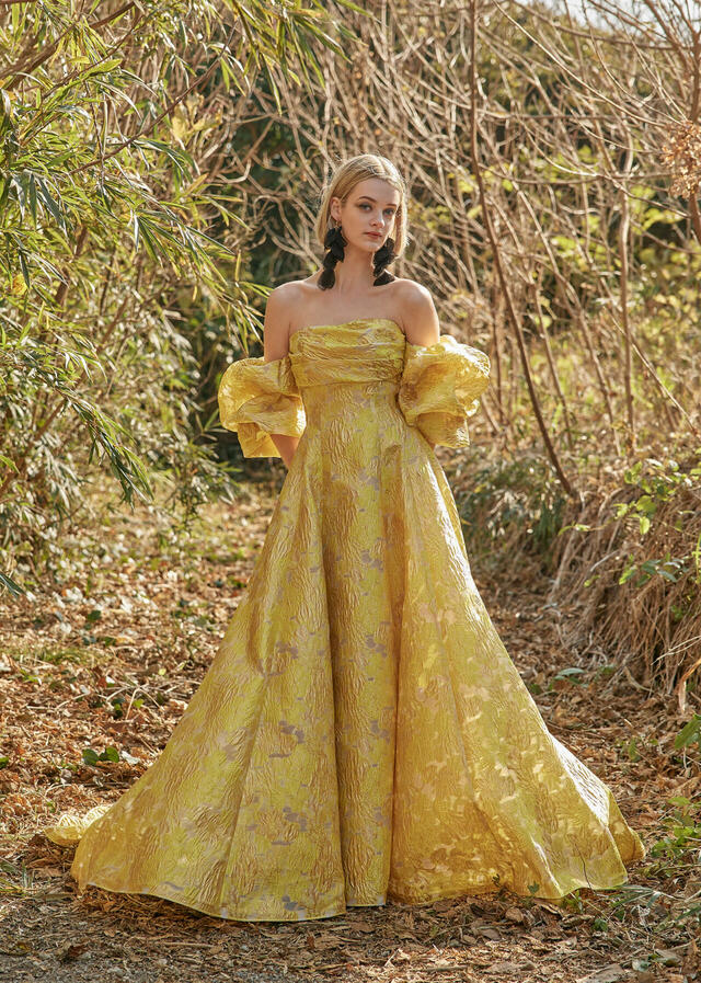 クラウディア｜「K.RANNE-クランネ-」新作ウェディングドレス｜KNE0043_Yellow