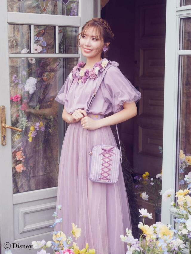 ショルダーバッグ ¥7,300|Maison de FLEUR あいにゃんコラボレーション ディズニーコレクション『塔の上のラプンツェル』