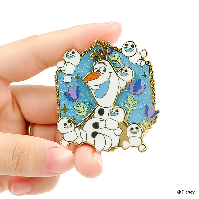 コレクションピンバッジ　オラフ＆スノーギース　1,980円