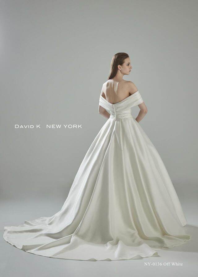 クラウディア｜「DAVID K NEW YORK（デヴィッド ケイ ニューヨーク）新作ウェディングドレス｜NY-0136_Offwhite