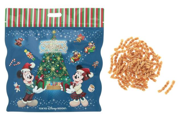 パスタスナック 800円｜東京ディズニーリゾート「ディズニー・クリスマス」スペシャルグッズ｜販売店舗：東京ディズニーランド「ワールドバザール・コンフェクショナリー」、東京ディズニーシー「ヴァレンティーナズ・スウィート」｜発売日：2026年11月10日(火)