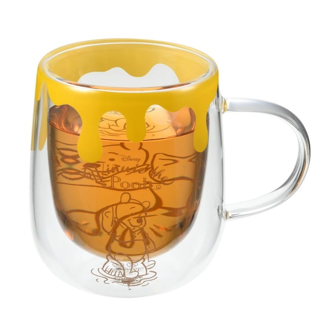 プーさん マグカップ 耐熱ガラス ダブルウォール はちみつ Drinkware 2,200円