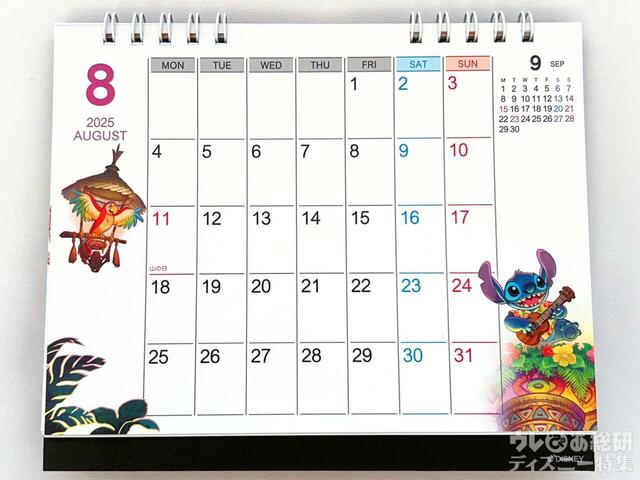 東京ディズニーリゾート　2025 カレンダー（卓上）