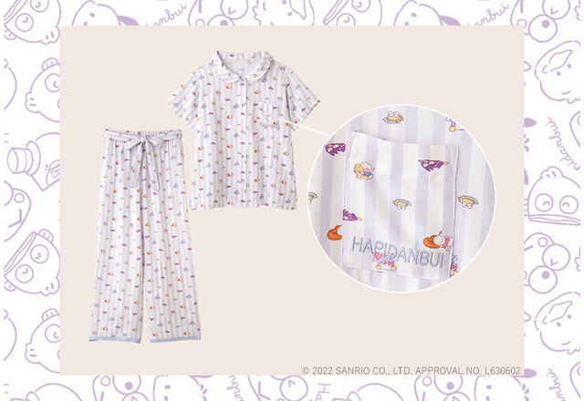 【PEACH JOHN×はぴだんぶい】定番人気のシャツパジャマ「はぴだんぶいシャツパジャマ」（6,578円）