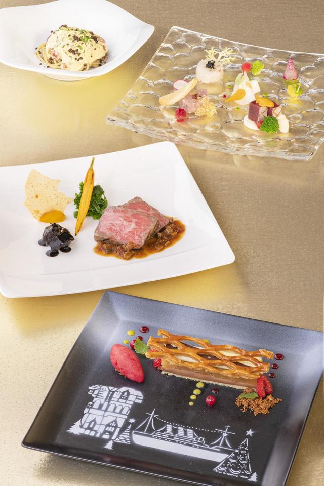 東京ディズニーシー・ホテルミラコスタ「ベッラヴィスタ・ラウンジ」“ディズニー・クリスマス”　スペシャルディナー　スカーレット・クリスマス