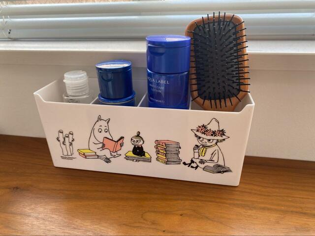 【宝島社　MOOMIN マルチに使えるマグネット収納ボックス 2個セット BOOK 】マグネットを使わず、机に置いても◎