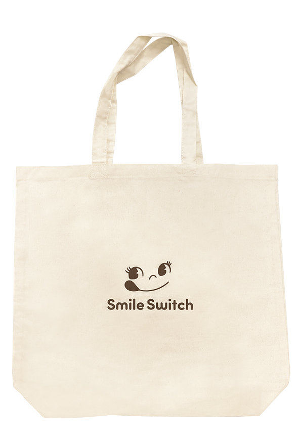 〔非売品〕「Smile Switch オリジナルトートバッグ（ハートペコ）」裏【いっしょに！Smile Switch！遠征！スマイルスイッチ部！in NAGOYA】