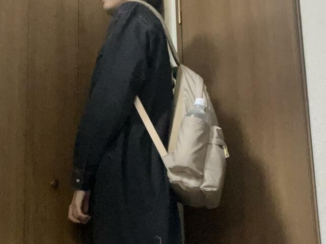 【ROPE’ PICNIC リサイクルポリエステルツイルリュック】ショルダーストラップの調節幅は48.3〜93.3cm。誰でも使いやすそう！